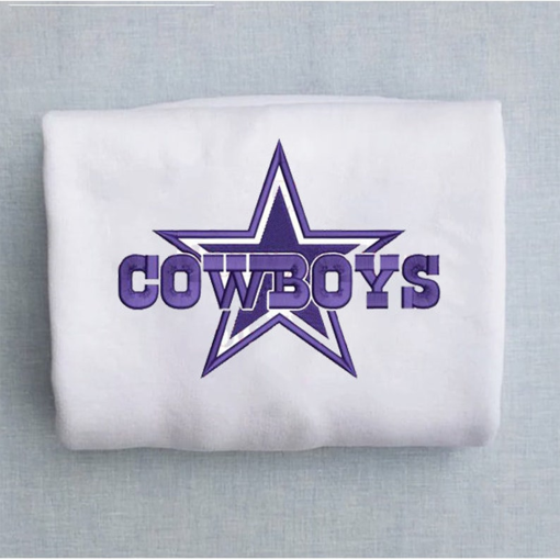 Dallas Cowboys Football Embroidered Sweatshirt