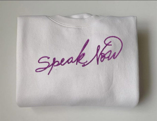 Speak Now Album Embroidersd Crewneck