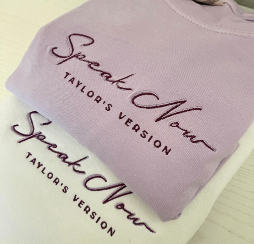 Speak Now Taylor Swift Embroidered Shirt