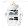 911 Turbo Tribute Hooded Sweatshirt Minimalist Deisgn Pullover Hoodie Available in Multiple Colors and Size