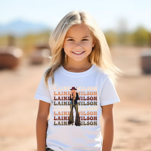 Lainey Wilson Youth Tee, Girls Lainey T-shirt, Comfort Colors, Little Lainey Fan, Western, Country Music, LW, Heart Like A Truck