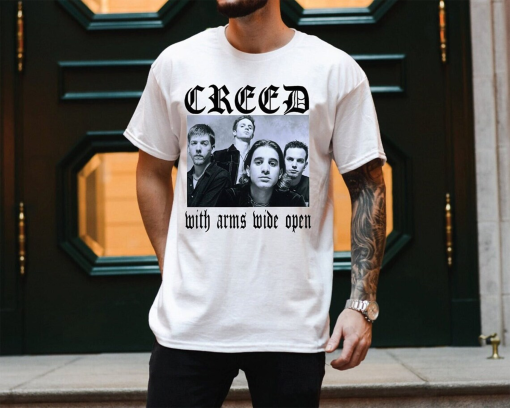 Creed 2024 Tour Summer of ’99 Tour Shirt, Creed Band Fan Shirt, Creed 2024 Concert Shirt, Summer of ’99 Concert Shirt, With Arms Wide Open