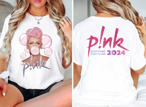 P!nk Pink Singer Summer Carnival 2024 Tour Shirt,Pink Fan Lovers Shirt,Music Tour 2024 Shirt,Trustfall Album Shirt,Concert 2024 P!nk shirt