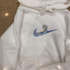 Sweatshirt Crewneck Brown Mocha Embroidered Single Swoosh