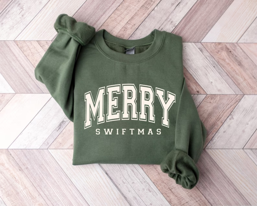 Merry Swiftmas Sweatshirt, Swiftie Merch Shirt, The Eras Tour Sweatshirt, Swiftmas Shirt, Gift for Swifties, Swiftmas Merch