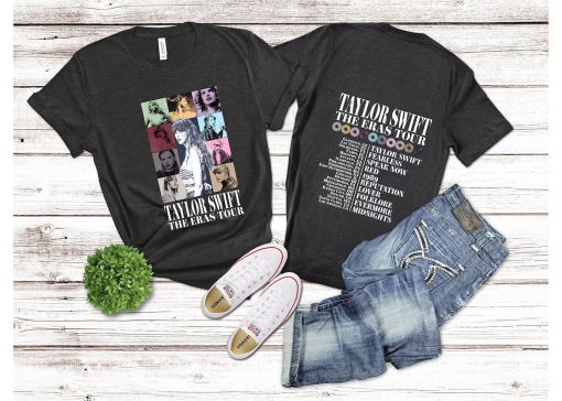 Front and Back Eras Tour Concert Shirt, Concert Outfit, Eras Tour Tee, Her Song Lyric Shirt, TS Merch Shirt, Eras Tour Movie Shirt