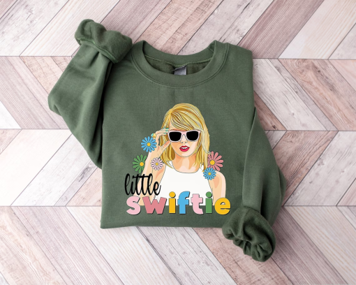 Little Swiftie Sweatshirt, Taylor Little Swiftie Sweater, Floral Swiftie Sweatshirt, Album Merch Sweater, Taylor Swiftie T-Shirt