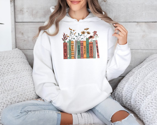 Albums As Books Sweatshirt, Trendy Aesthetic For Book Lovers, Crewneck Sweater, Folk Music Hoodie, Country Music Hoodie, Rock Music Sweater