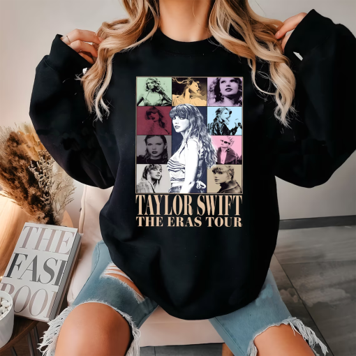 Taylor The Eras Tour Sweatshirt, Swiftie Merch Hoodie, Vintage The Eras Tour 2023 Crewneck, Midnights Concert Shirt, Eras Tour 2023 T-shirt