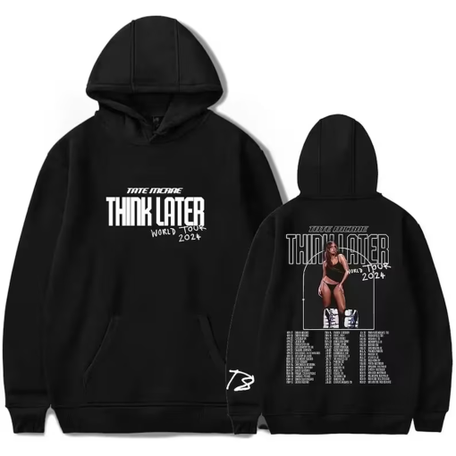 Think Later Tate Mcrae World Tour Merch, Think Later Hoodie, Think Later Album World Tour 2024 Tour Shirt, Tate McRae 2024 Concert Shirt