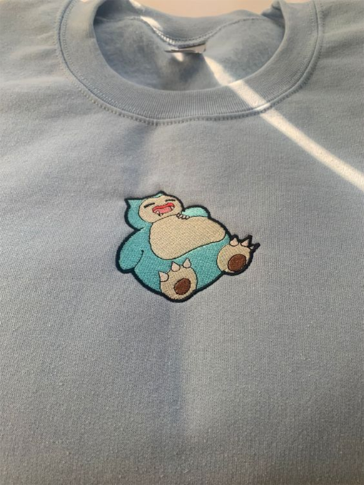 Lil Snorlax Embroidered Crewneck Sweatshirt