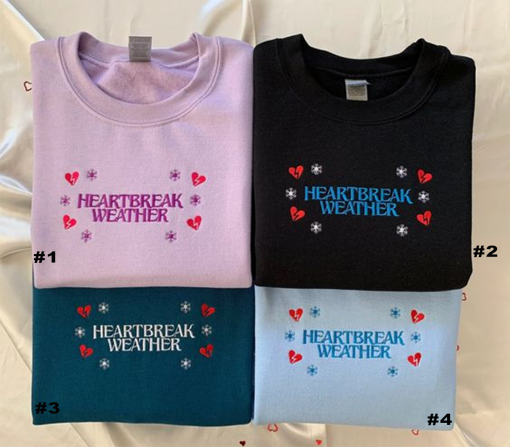 Heartbreak Weather – embroidered sweatshirt