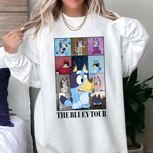 Bluey eras tour shirt bluey shirt, bluey t-shirt, sweatshirt, hoodie