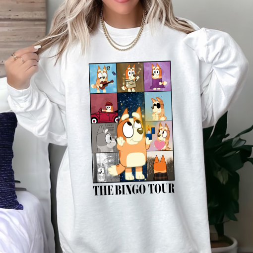 Bingo eras tour shirt bingo bluey shirt bingo bluey eras tour t-shirt sweatshirt, hoodie