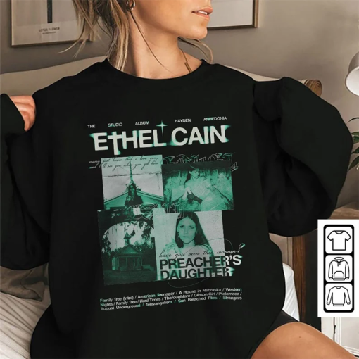 Ethel Cain Music Shirt, Preacher’s Daughter Album Merch 16, Ethel Cain Sun Bleached Inspired Bootleg 90s Vintage Graphic Unisex Gift