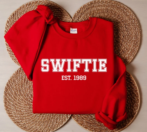 Vintage Style Swiftie Sweatshirt – Taylor Swift Est.1989 Fan Gift, Christmas Gift for Women