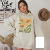 Mystic Moon And Sun Sweatshirt, Mystical Moon Phase Sweater, Moon Phase Sun Hoodie, Boho Celestial Moon Sweatshirt, Spiritual Sweatshirt