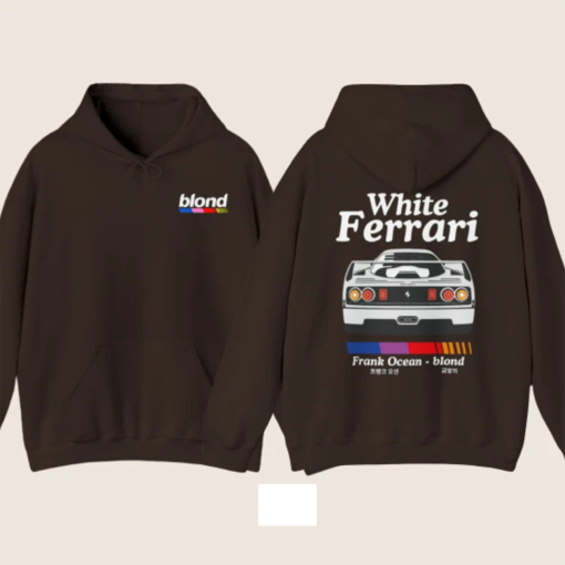 Frank Ocean White Ferrari Hoodie | 8 Colors Available | Unisex Men’s Women’s Hoodie | Size S – 5XL