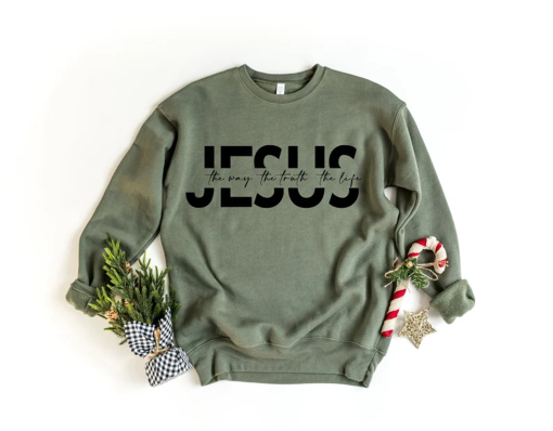 Jesus Sweatshirt, Christian Shirt, Religious Gifts, Bible Verse Shirt, Motivational Christian Hoodie, Jesus Lover Sweater, Faith Tshirt Gift