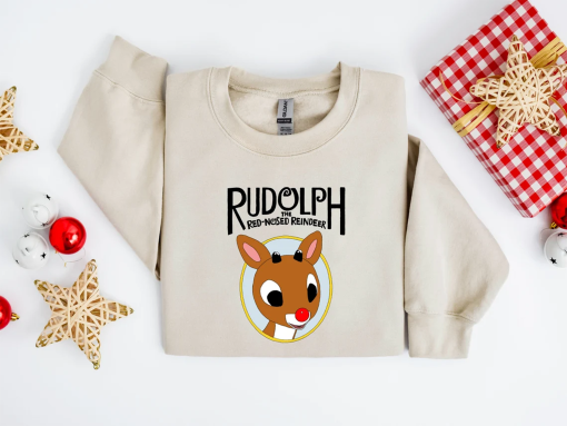 Rudolph The Red Nosed Reindeer Christmas Sweatshirt, Rudolph Christmas Sweater, Christmas Gift, Christmas Movie Tee, Rudolph Xmas Shirt