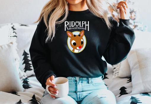 Rudolph The Red Nosed Reindeer Christmas Sweatshirt, Rudolph Christmas Sweater, Christmas Gift, Christmas Movie Tee, Rudolph Xmas Shirt