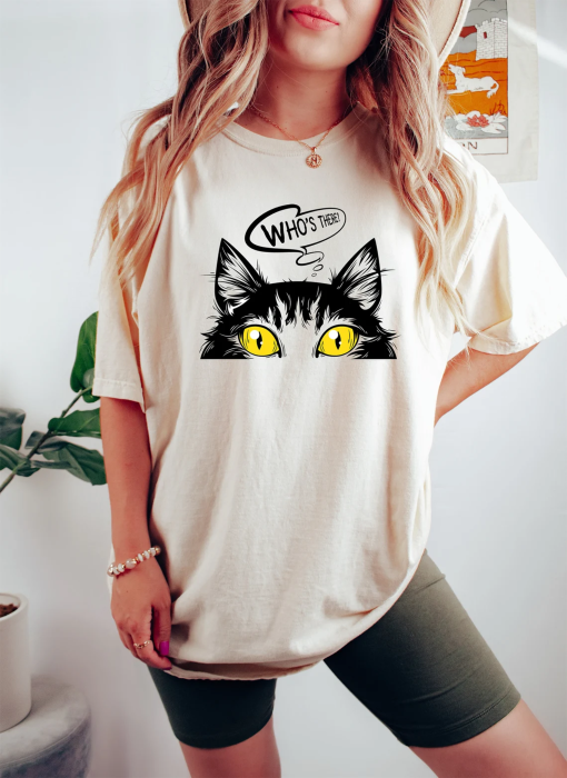 Cat Mama Sweatshirt, Who Is There Hoodie, Funny Cat Sweatshirt, Cat Lover Gift, Plus size Hoodies