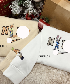 N.ic.k & Ju.dy Zootopia Embroidered Sweatshirt, Christnmas…