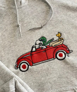 Hoodie Charlie Brown Snoopy Embroidered – Embroidered…