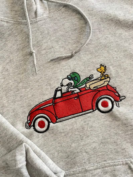 Hoodie Charlie Brown Snoopy Embroidered – Embroidered Hoodie Sweater – Couple Hoodie – Embroidered Snoopy Sweatshirt