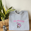 Embroidered Sweatshirt Cute Kitty Valentines Day Gift For Her or Him Unisex Crewneck Very Soft and Cozy