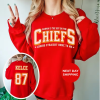 Karma is the Guy on the Chiefs Sweatshirt, Taylor and Travis Sweatshirt, Travis and Taylor Sweatshirt, Taylor Chiefs Sweatshirt, Swift Kelce