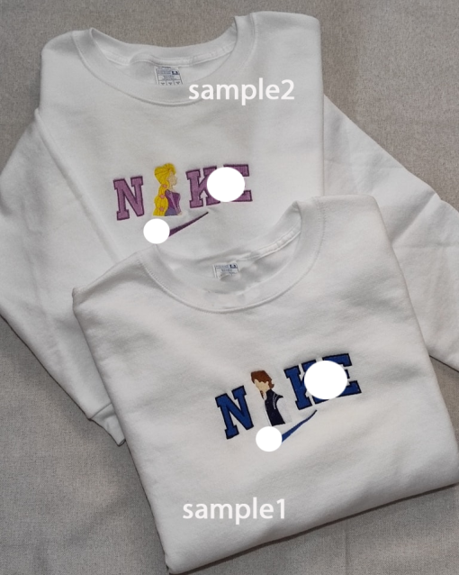 T.a.ngl.ed Sweatshirt, Ra.pun.zel & F.lyn.n Embroidered Sweatshirt, Anniversary Gift, Gift for Her, Valentine’s Day Gift