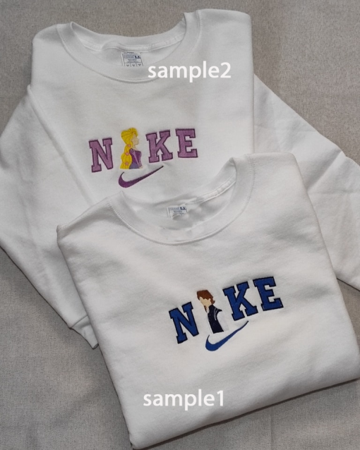 T.a.ngl.ed Sweatshirt, Ra.pun.zel & F.lyn.n Embroidered Sweatshirt, Anniversary Gift, Gift for Her, Valentine’s Day Gift