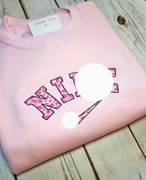 Pink Inspired Cow Print Sweatshirt