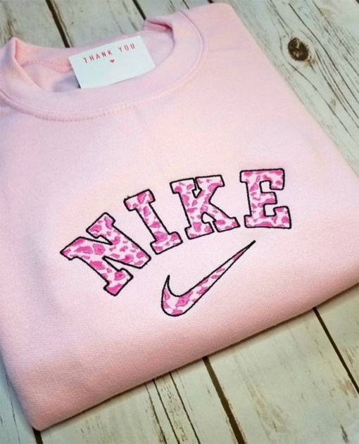 Pink Inspired Cow Print Sweatshirt