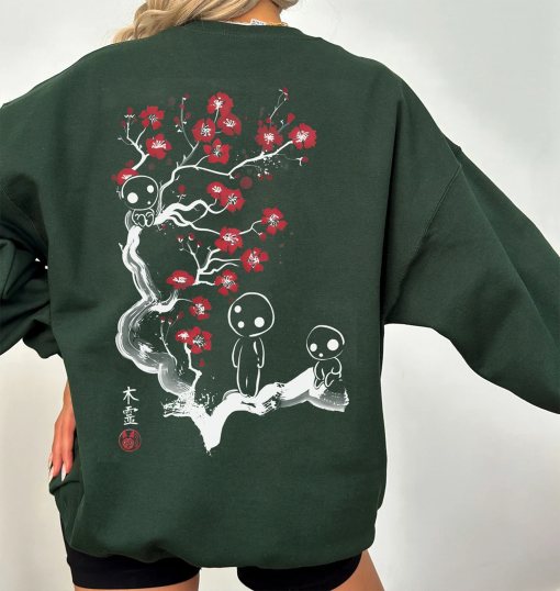 Comfort Colors Princess Mononoke Kodama Tree Shirt, Sweatshirt, Hoodie, Mononoke Hime Shirt, Forest Spirit Shirt, Studio Ghibli Shirt