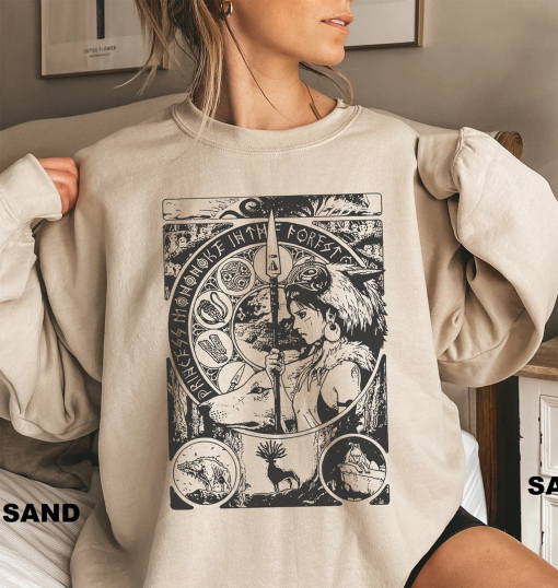 Comfort Colors Princess Mononoke Shirt, Sweatshirt, Hoodie, Mononoke Hime Shirt, Forest Spirit Shirt, Kodama Tree Shirt, Studio Ghibli Shirt