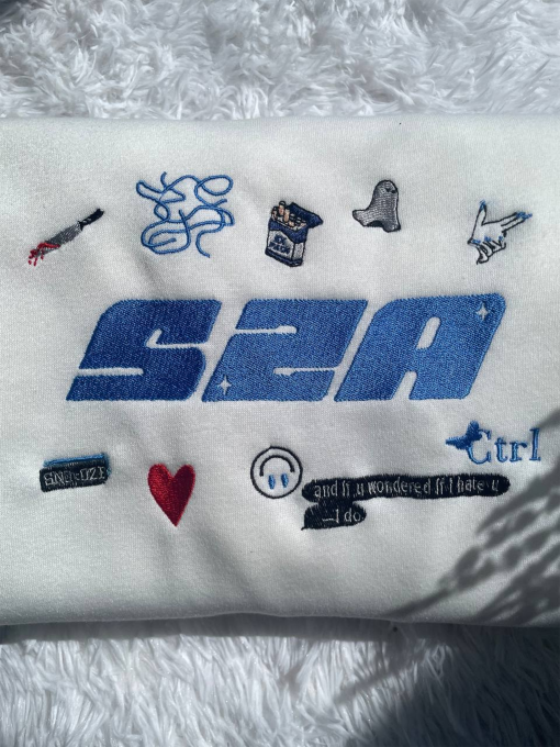 Gooddays SZA Embroiderd Shirt, Sza Merch, Retro SZA Hoodie, Gooddays Shirt, Gifts For RnB Lovers, Embroidered sweatshirt, 90s, Gift For Fan