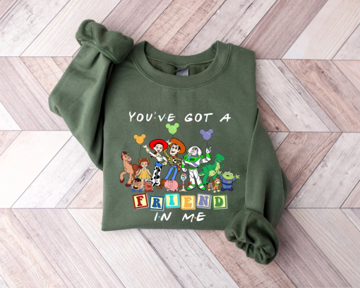 You’ve Got A Friend In Me Toy Story Sweatshirt, Kids Sweatshirt, Vacation Sweatshirt, Disney Family Sweathirt, Toy Story Family Sweatshirt