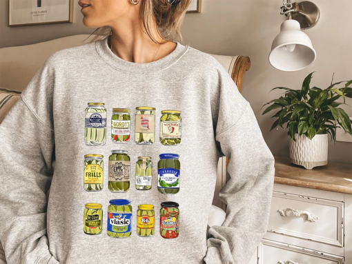 Vintage Canned Pickles Sweatshirt, Pickle shirt, Pickle Crewneck Sweatshirt, Pickle Lovers Hoodie, Pickle Crewneck Sweatshirt, Canning Shirt