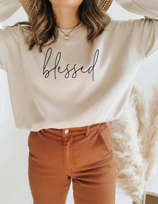 Blessed Sweatshirt – Faith Sweatshirt – Faith Shirt – Christian Gift – Faith Gift – Christian Shirts – Christian Sweatshirt