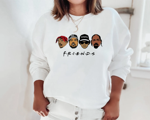 Rap Friends Hoodie, Old School Rap, Hip Hop Hoodie, 2-Pac Sweat, Rapper Hoodie, Hiphop Hoodie, Vintage 90s Rapper Hoodie, Rap King Hoodie