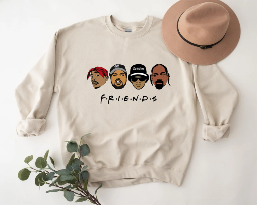 Rap Friends Hoodie, Old School Rap, Hip Hop Hoodie, 2-Pac Sweat, Rapper Hoodie, Hiphop Hoodie, Vintage 90s Rapper Hoodie, Rap King Hoodie