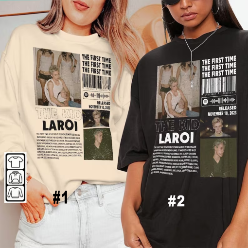 The Kid LAROI Merch Shirt, The First Time Laroi Album 90s Tee, The Kid LAROI Rapper Gift Bootleg Inspired Sweatshirt