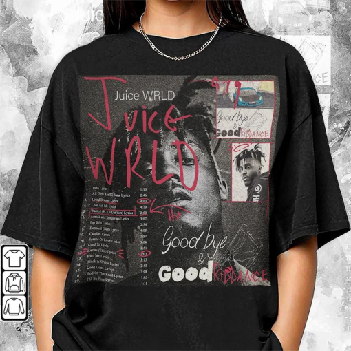 Juice Wrld Goodbye & Good Riddance Album 90s Rap Music Shirt, New School Rapper Album Vintage Y2K Sweatshirt, Unisex Hoodie