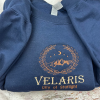 Velaris Embroidered Shirt,Velaris City Of Starlight Embroidered Sweatshirt,The Night Court Shirt,SJM sweater,City of Starlight,ACOTAR Shirt