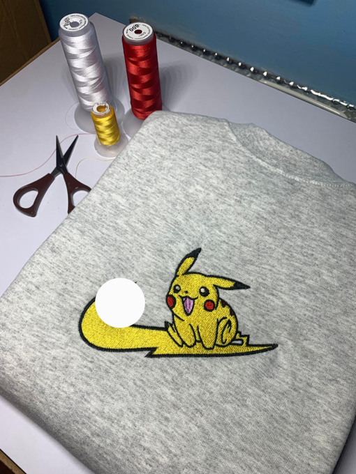 Sleeping Pika Embroidered Unisex Sweatshirt