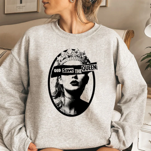 Retro Reputation Sweatshirt, God Save The Queen Sweatshirt, Taylor Shirt, TS Swiftie Merch, Taylor’s Version Sweatshirt, Gift for Swifties