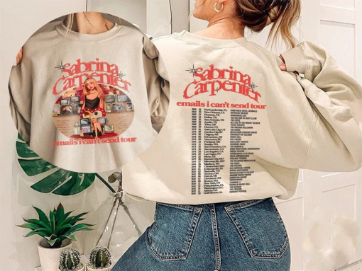 Emails I Can’t Send Tour 2023 T-Shirt, Sabrina Carpenter Tshirt, Sabrina Carpenter Concert Sweatshirt, Hoodie, Sabrina Merch