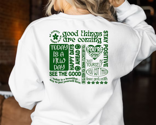 Good Things Take Time Sweatshirt, Positive Affirmations Hoodie, Motivational Be Kind Shirt,Trendy Inspirational,Aesthetic Hoodie, Trendy Y2k